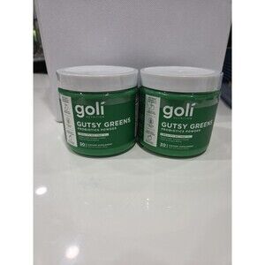 2 Bottles Goli Gusty Greens Probiotic Powder 30 Servings X 2 EXP 2/26+
